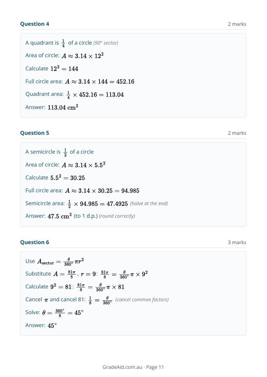 Worksheet example 11
