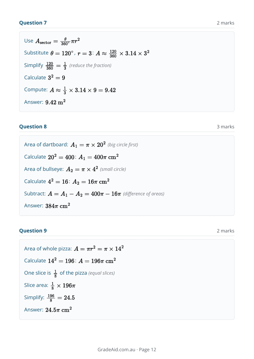 Worksheet example 12