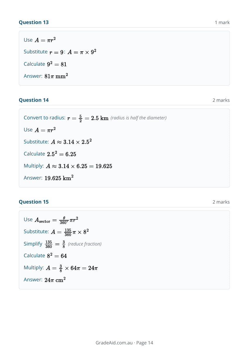 Worksheet example 14