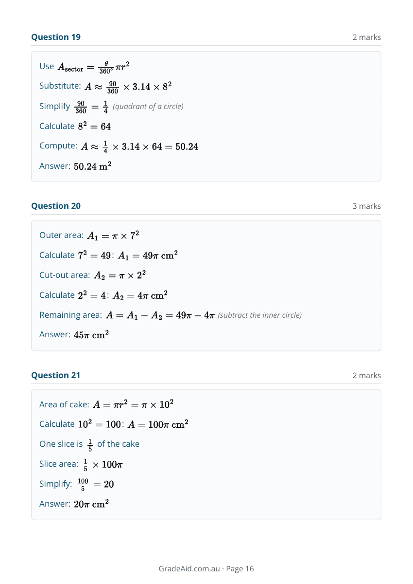 Worksheet example 16
