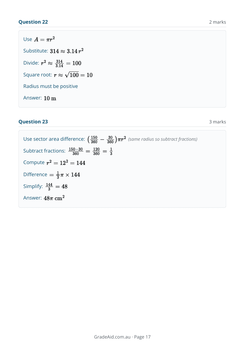 Worksheet example 17
